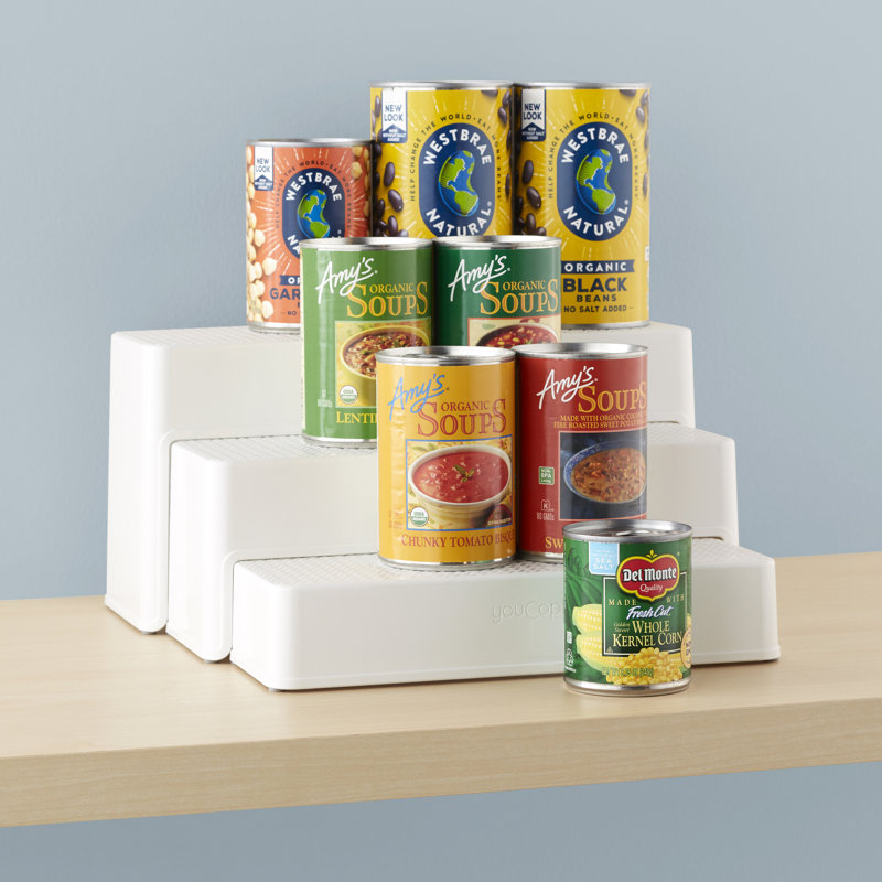 Pantry Organizers YouCopia® ShelfSteps™ Can Organizer 3-Shelf Tiered Organizer