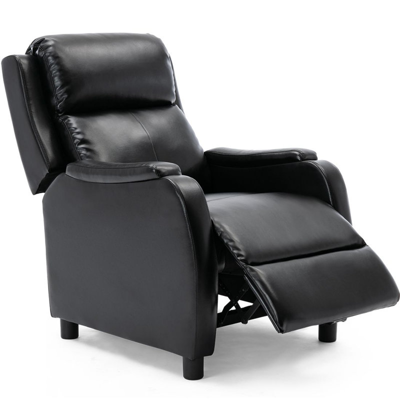 Renovo 67cm Wide Wing Chair Recliner, Black