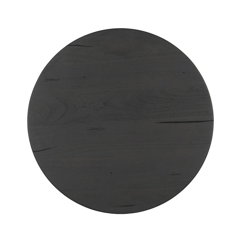 Rutherford Solid Wood End Table, Dark Reclaimed