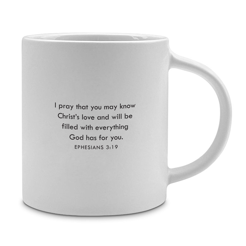 Grande tasse blanche You Are Amazing 18 oz Eph. 3h19