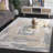 Ebony 924 Hand Tufted Wool/Cotton Abstract Rug in Gray/Ivory-108597106