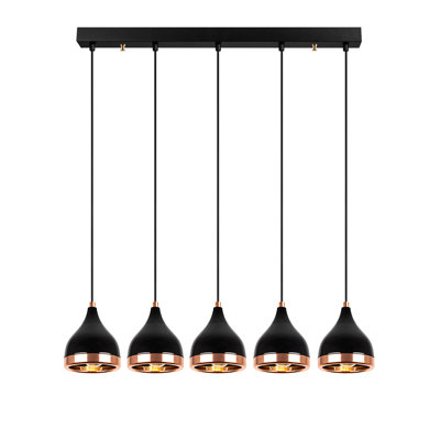 Julius 5 - Light Black Kitchen Island Pendant