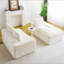 Canapé polyvalent Turtle Velvet : convertible deux places avec méridienne à droite (coussin inclinable pour un confort optimal), configuration face à face, transformable en L ou en ligne droite.-616357628-616357626