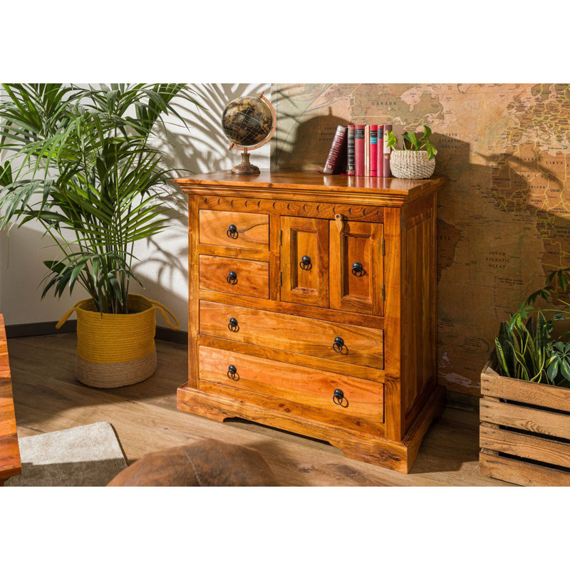 Oxford Solid Wood 87cm W 4 - Drawer Chest of Drawers