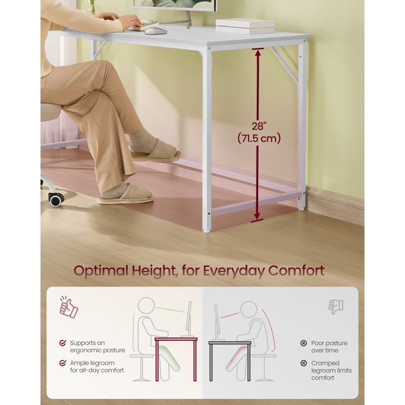 Metal Base Computer Desk