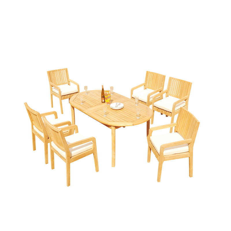 Ensemble de salle à manger Mastin, L 94 po x l 40 po x H 30,5 po, 6
