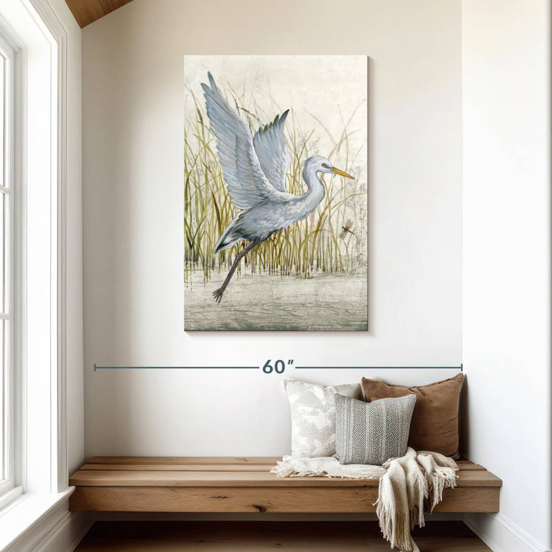 Brampt Heron Sanctuary I, 45" H x 30" W