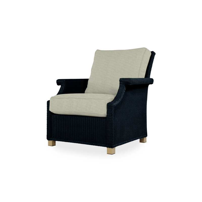 Hamptons Outdoor Lounge Chair, Cottage Pepper, Ebony