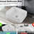 Square Ceramic Countertop Sink - White, And Hygienic Bathroom White Basin Stylish, Fits Various Layouts