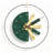 Green Round Wall Clock-1224939923
