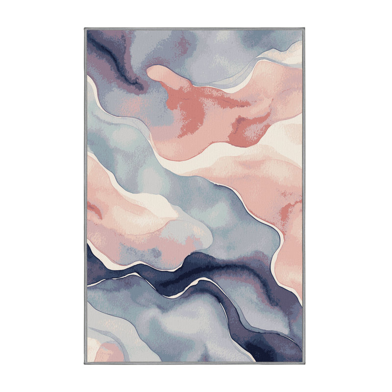 Azure Glow Rug, Rectangle 6' x 9'