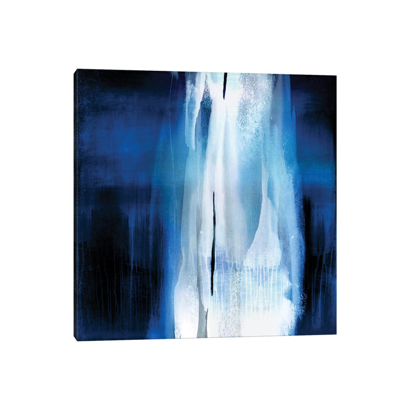 Free Fall Indigo Blue I 1 Piece Wrapped Canvas Painting, 93.98 cm H x 93.98 cm W x 1.91 cm D