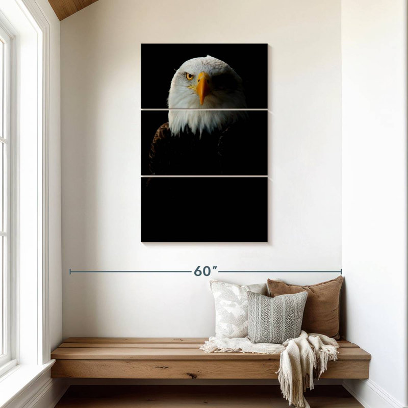 Brampt Bald Eagle Headshot, 45" H x 28" W