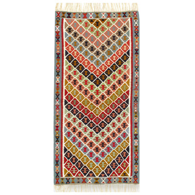 Chevron Area Rug in Beige