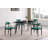 Stone Top Metal Base Dining Table-98536242
