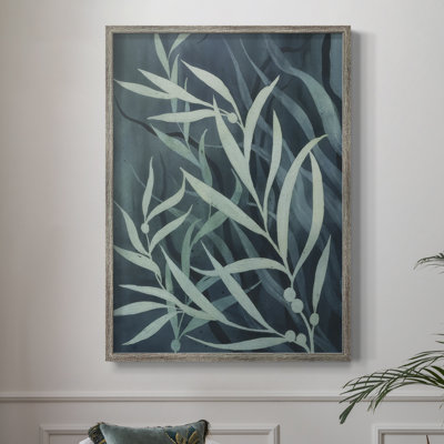 Deep Blue Forest II Framed Print - Solid Wood