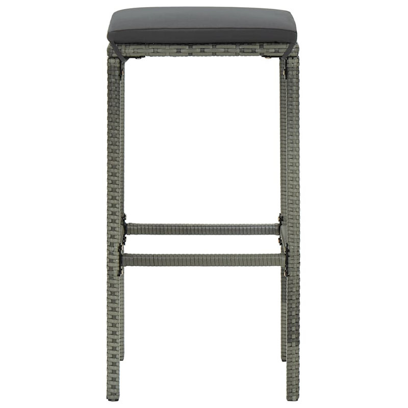 Upholstered Counter Stool, Gray
