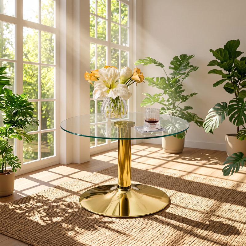 Tempered Glass Top Coffee Table