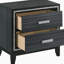 Weathered Black 2-drawer Nightstand-1830449584