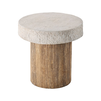 Chariese 19.7'' Outdoor Concrete Side Table