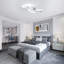Curved 52cm 3-Light LED Ceiling Lamp