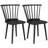 Costway Rubber Wood Windsor Dining Chairs Set Of 2 With Spindle Back For Living Room-252511897