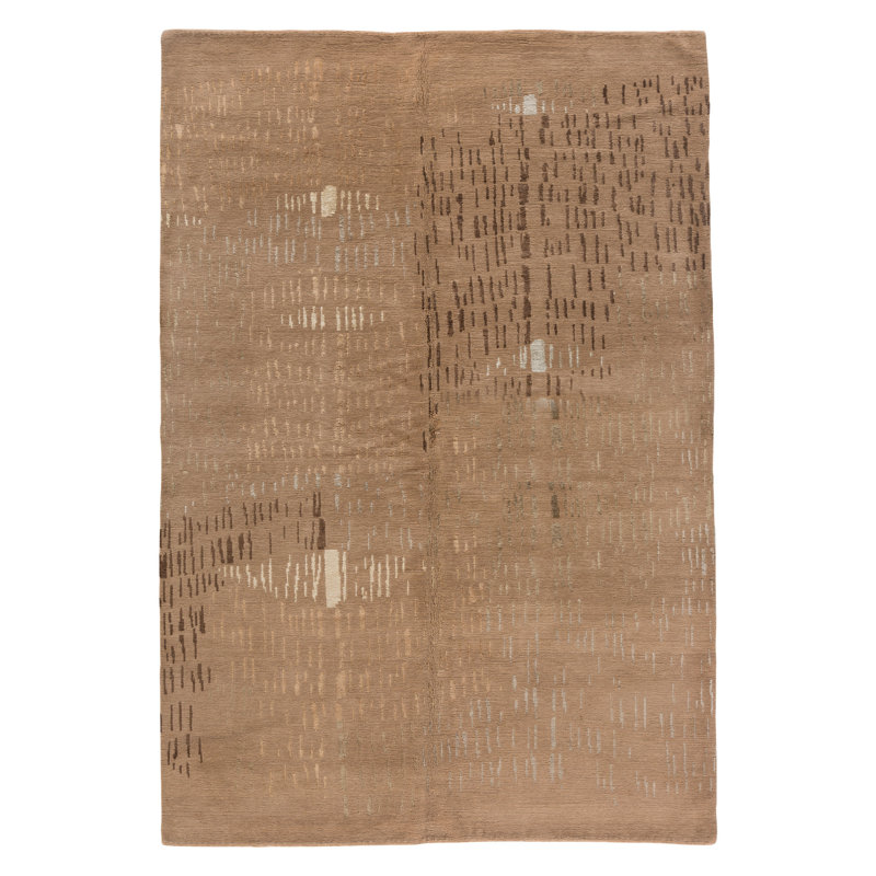 Prati Hand Knotted Area Rug, Rectangle 3' x 5'