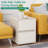 15.8" Wide Fully-Assembled Faux Leather Narrow Nightstand-1190308443-1200938406