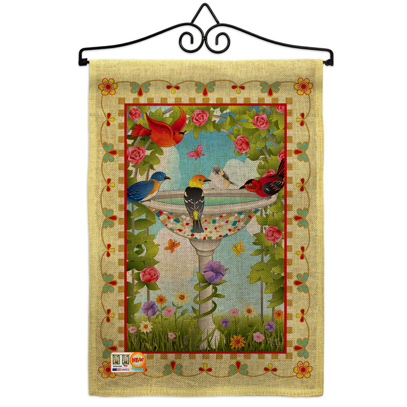 Double Sided 18.5'' H x 13'' W Polyester Garden Flag