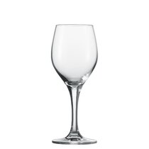 Set of 4 Modern Laser Cut Rim 24 Oz Wine Glasses Made of Crystal With  Seamless Joints (Short Stem)