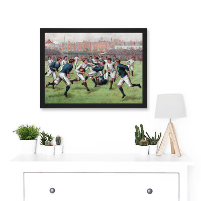Scotland England 1893 Rugby Union Football Match - Single Picture Frame Painting