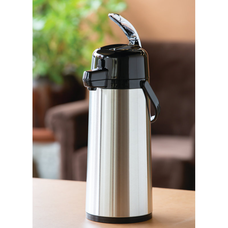 Pot de 10 tasses doublé d'acier inoxydable, Argent
