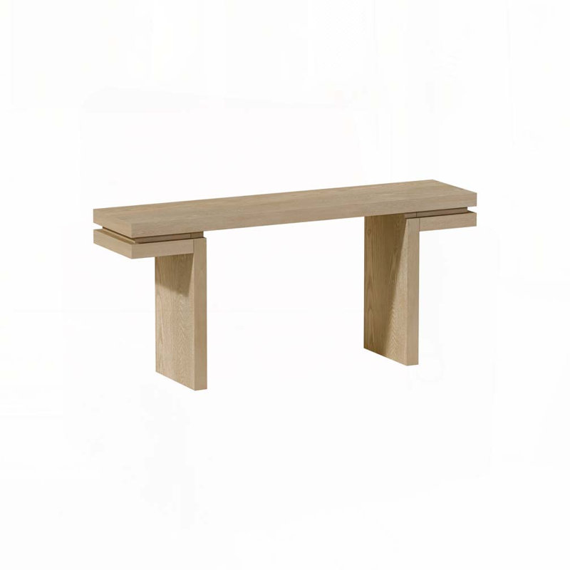 66"L Farmhouse Console Table, Oak