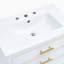 Meuble-lavabo simple avec plateau en céramique 30,22 po Waylynn-1953671224
