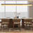 70.8" Modern Linear Chandelier With Alabaster Shade For Dining Room – Matte Black Finish-565842580-565842583