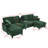 U-Shaped Upholstered Sectional Sofa With Storage And USB Ports-1380091046