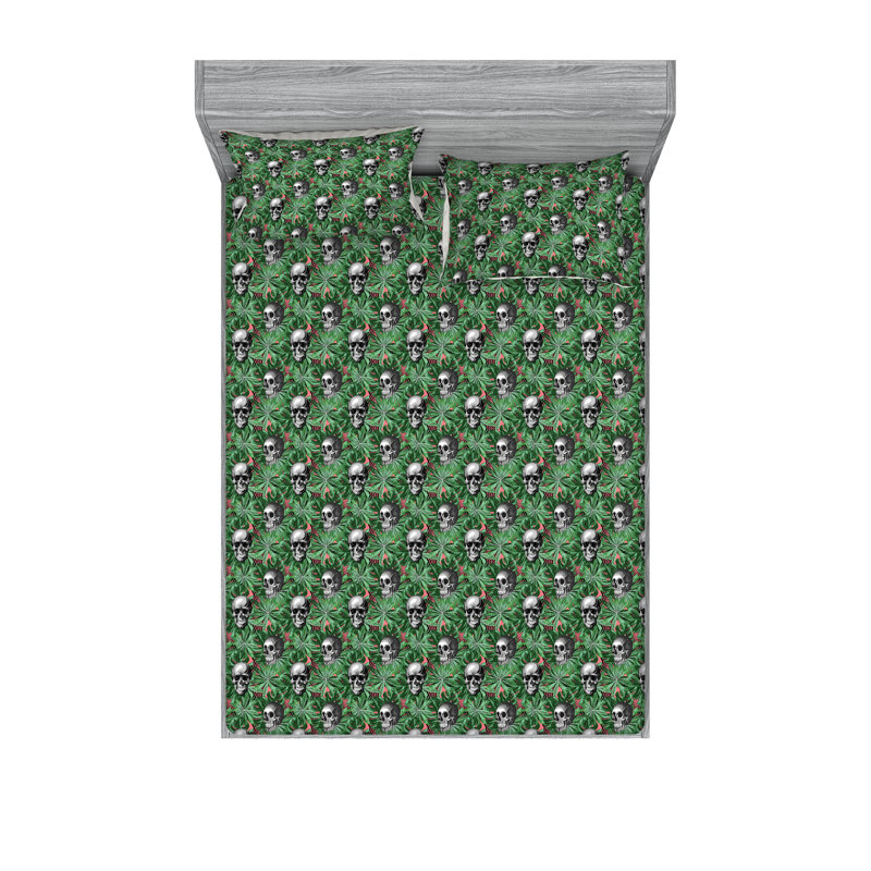 Drap-housse et taie décorative Ambesonne, Ensemble de draps très grand californien avec 2 t