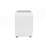 Charming White Teddy Sherpa Nightstand with Chrome Accents and Practical Design