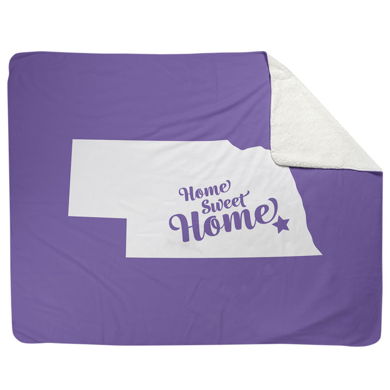 Jeté en polaires pour lincoln home, l 52,5 po x L 62,5 po, Mauve