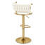 Tabouret tournant en velours-363466212