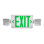 NICOR Lighting Thermoplastic LED Double Sided Emergency Exit Combo Sign