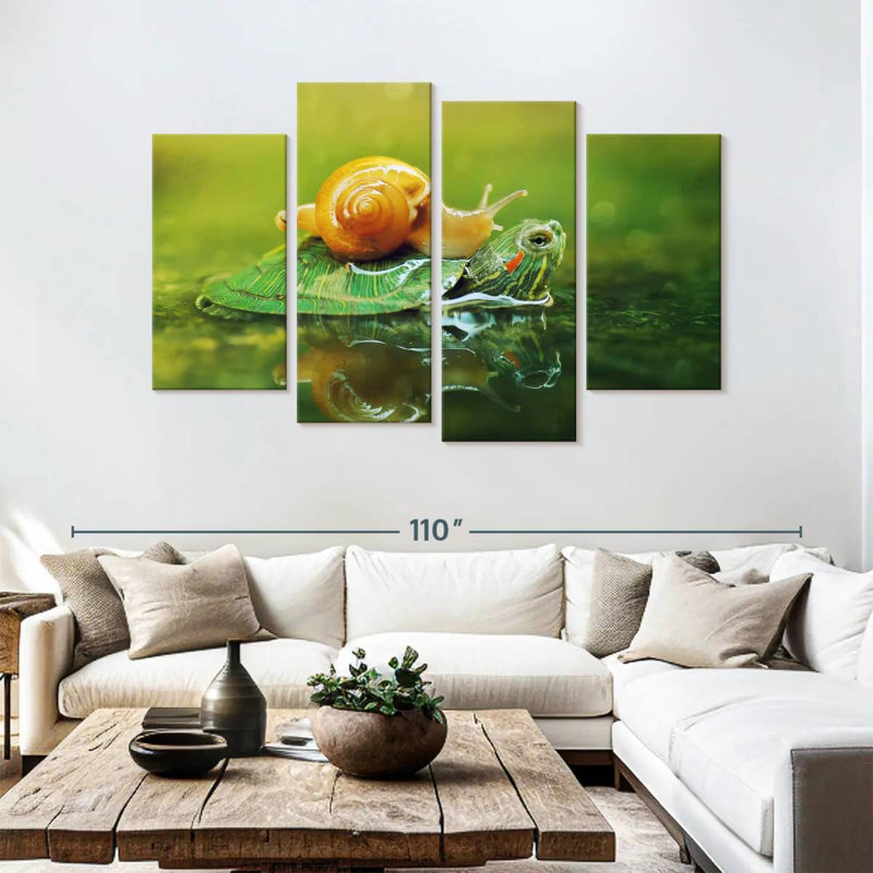 Brampt Snail On Turtle, 54"H x 84"W