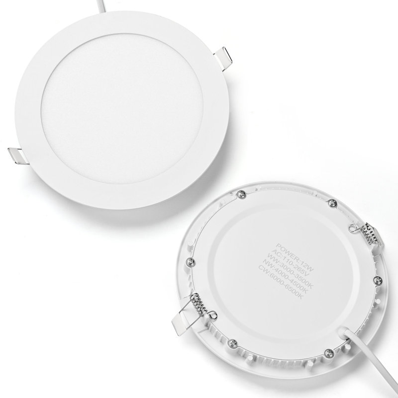 6" LED Recessed Ceiling Panel Down Light Round 3 Color Slim Spot Lamp 6 Pack