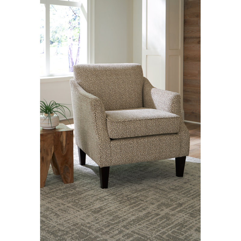 Siclali Upholstered Accent Chair, Honey Birch, Loden