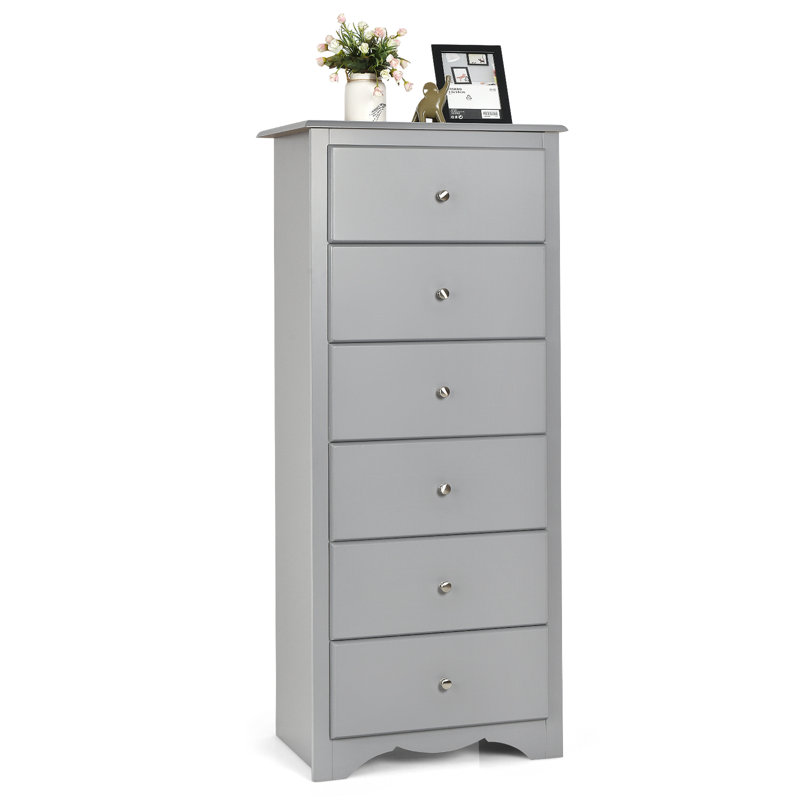Allick 6 - Drawer Chest of Drawers, Grey