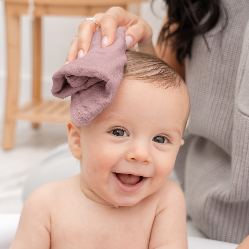 Comfy Cubs Muslin Baby Washcloths - Soft 6-Layer Cotton Wash Cloths for Sensitive Skin - 10"x10" Large, Gentle, Absorbent Infant Essentials