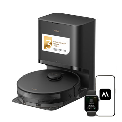 E30 Pro Plus Robot Vacuum and Mop, 19,000 Pa Suction, Anti-tangle MaxiReach Brush, Auto Empty Station, Large Capacity