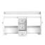 Meuble-lavabo blanc 60 po avec portes à fermeture douce et tiroirs 60 po