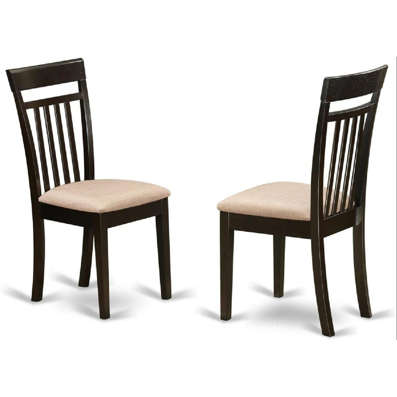 Chaise d'appoint rembourrée en lin Mycayla