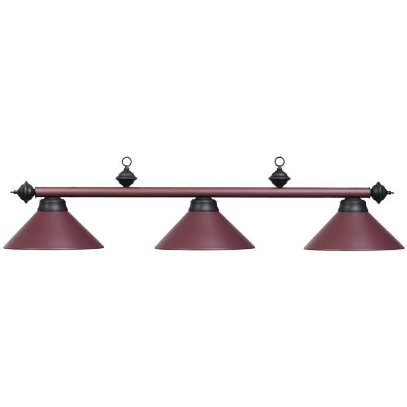 4 LT - CUIR CLAIR BILLARD, 54" H x 14" W, Matte Burgundy